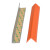 海斯迪克 防撞条护墙角护角软质塑胶带背贴 长1m宽2.5cm厚2.5mm HKsq-380 橘色 
