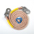 电工安全带二次锦纶保险绳防坠落耐磨户外空调高空作业安全绳套装 缓冲包+双挂钩