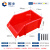 固乡 组合式零件盒 塑料斜口盒 仓库货架分类螺丝收纳盒  红色 R3号320×200×140mm