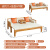 珍舍（ZHENSHE）罗汉床新中式实木推拉床小户型客厅日式简约北欧沙发床折叠两用 升级款2.0米【送炕几+6件套】 2米以上
