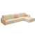 欧荷家具多功能推拉带贵妃沙发床一体可折叠客厅坐卧两用收纳奶油风沙发 猫爪绒-海绵款【有储物】 外径：2.16米（1.2米+贵妃）