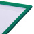 冰禹 磁性文件保护套 透明PVC卡片袋 设备操作流程卡套 A4绿色(10个/件) BYaf-605