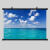 大海蓝天白云海景海报客厅沙发电视背景墙纸装饰挂画风景壁画 丝绢布配塑料挂轴（送安装包） 42×30厘米大海 1009