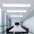 简约现代led吸顶灯白色直角圆角造型灯办公室会议室写字楼舞蹈室 圆角 120x20cm 白光 72W