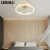 松下 卧室风扇灯一体吸顶灯现代简约网红北欧创意房间led电扇灯具 金色G款 50CM 无极调光