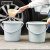 安赛瑞 塑料水桶 带提手清洁桶16L 多功能清洁塑料提桶 大容量拖把桶 蓝色27311