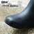 安赛瑞 时尚雨鞋 工地中筒耐磨防滑劳保雨靴 男款黑色 41 3G00430