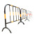 京铣铁马护栏加厚 道路围栏 市政护栏 道路施工护栏 隔离栏公路护栏 1米*1.5米黑黄铁马