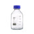 定制四氟盖 棕色流动相液相溶剂瓶液相色谱瓶50 500 1000ml蓝盖试剂瓶 2孔流动液相瓶盖