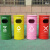 美式工业风户外景区公园分类垃圾桶商用铁艺创意大号民宿圆形油桶 绿色