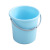 臻安心 带手提储水桶塑料无盖水桶工地工业圆形桶车间收纳桶提水桶 14L蓝色