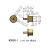 镀金Pogopin连接器铜柱母头圆形导充电铜针实心触点界面接触插针 T879/2.0*8.5mm