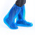鞋套一次性加厚高筒靴套雨天防水养殖场防滑漂流耐磨塑料长筒脚套 透明高筒