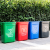 垃圾桶塑料带盖室外垃圾箱大容量商用户外厨房办公室工业加厚Z 60升红色有盖