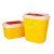 标燕 （十件起购）【方形25L】黄色塑料垃圾桶方形一次性 医疗利器盒 锐器桶BYLJT-7