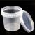 金诗洛 塑料桶 1L无提手 透明水桶 密封打包桶 小水桶涂料桶 KT-182