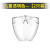 适用于同款韩国透明pvc口罩全透餐饮专用塑料带的微笑防雾飞 儿童透明色2个装(防雾款) 升级