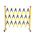 希万辉 可移动电力施工程安全玻璃钢绝缘管式伸缩围栏施工隔离栏折叠管式隔离防护栏 黑黄高1.2m长3.5m