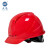 正远 安全帽工地高强度ABS建筑工程施工定制 国标领导监理透气安全头盔 电力绝缘安全帽 免费印字 红色欧式透气款 旋钮式调节
