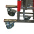 沸耐笙 FNS-21073 不锈钢拱门式伸缩围栏活动隔离围栏 红色1.1米高*4米长 1件