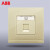ABB 网线插座AG331-PG 由悦金色系列墙壁插座面板钢框定制