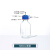 玻璃补料瓶发酵罐1/2/3/4通孔蓝盖试剂加料瓶小中大废液瓶实验室 500ml单通