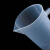 鸣固  实验室用品 pp塑料刻度量杯 带盖透明量杯带把手计量  塑料刻度量杯蓝线2000ml带盖