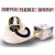 自吸式长管呼吸器喷漆化工防毒尘面罩单双人电动送风式长管呼吸器 HY01单独全面罩