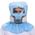 HKFZ防毒面具全面罩喷漆专用农药防尘防护呼吸器全脸化工 蓝色套装