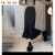 FR.YH.ZH雪晴晴搭配女装工厂加厚款鱼尾裙后隐形拉链高腰中长款半身裙 黑色(裙长85cm) S 80-95
