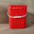方桶7升10升塑料包装桶水桶加厚有盖粉剂粉末桶全新PP料熟 方桶10升10公斤红色无盖