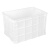 白色工业风物流周转箱塑料长方形带盖养龟鱼缸胶箱周转筐箱子框子 白色400200箱：450335210mm料PE熟