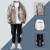 WHIM NASA秋天牛仔外套男春秋季韩版青少年流行男士套装搭配潮流2023年新款 910粉色三件套 XL