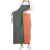 有豫 PVC防水防油加厚围裙软皮成人水产屠宰厨房劳保围裙 单位：套 军绿橘红围裙 110*80