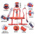 电工安全带施工安全带电工保险带腰带围杆带五点式安全带 红色 围杆带(铆钉款)+(护套)