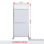 华彩文 车间5S移动围栏宣传白板 1米宽*2米高板+玻璃款  1副
