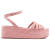 汤米希尔费格（Tommy Hilfiger）女士凉鞋时尚休闲女鞋单鞋Essential 平底凉鞋 Pink 38