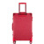 袋鼠（KANGAROO）供应ABS+PC直角拉丝纹铝框拉杆箱现货供应铝框拉杆旅行箱 红色 20英寸
