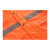赫思迪格 环卫雨衣套装 分体式劳保警示安全交通施工雨衣 兰格橙180/2XL HGJ-1444