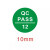 标识贴qc标签贴纸不干胶PASSED标签 QC PASS 12(1000个) 直径10MM