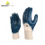 代尔塔201150重型丁腈34涂层手套针织透气工业耐磨耐油防滑防热接触劳保手套 蓝色 9