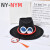 NY-NYM艾斯帽cosplay海贼王火拳帽子原版动漫周边帽子麂皮绒牛仔帽道具 红色 M(56-58cm)