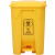 纽仕达 50L特厚脚踏医疗垃圾桶黄色环保医疗桶医院诊所多场景适用大垃圾桶（图案可定制）