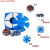 盛融乾适用于交流电机200FZY2-D上海通用电焊机BX1-400/500/630散热风扇 湖蓝色 150FZY7-D380V