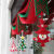 渡鹊桥圣诞节装饰照片墙拉花彩旗party布置装饰品夹子圣诞树毛毡小拉旗 3m 圣诞树拉花【8个挂件】