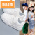 小黄鸭森活学校指定小白鞋儿童六一表演鞋夏女童运动鞋男童跑步鞋子 白色夏季透网 32