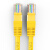 沃德森超五类网线 高速CAT5e百兆网络连接线 电脑网络跳线 超五类跳线 黄色1米