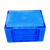海斯迪克 HKW-165 加厚塑料周转箱 韩式物流箱仓储物箱 货架零件箱运输汽车配件工具箱 480*380*200mm蓝