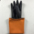 耐酸碱工业黑色橡胶手套加厚加大防化学防污抗腐蚀劳保手套 耐酸碱手套55CM三双装 XL