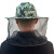 栗好嘉定制蜂帽养蜂防蜂面罩头罩蜜蜂帽子收蜂冒养蜂人防蛰防蚊头套工具 1个蜂帽+1个滤网+红蜂扫